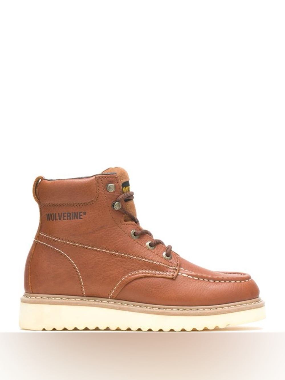 Wolverine Apprentice Wedge 6-Inch Moc-Toe Waterproof Leather Work Boots